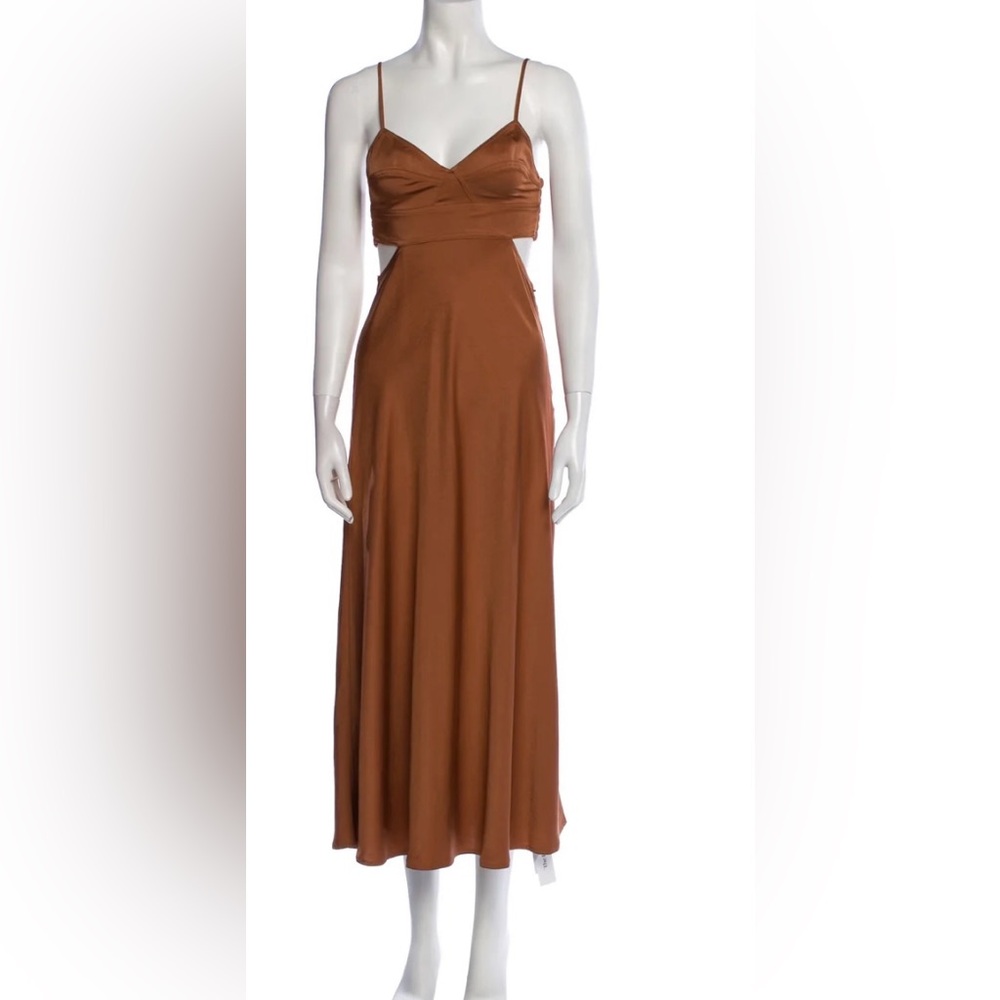 ALC Cutout Bronze/Brown Cocktail dress 8